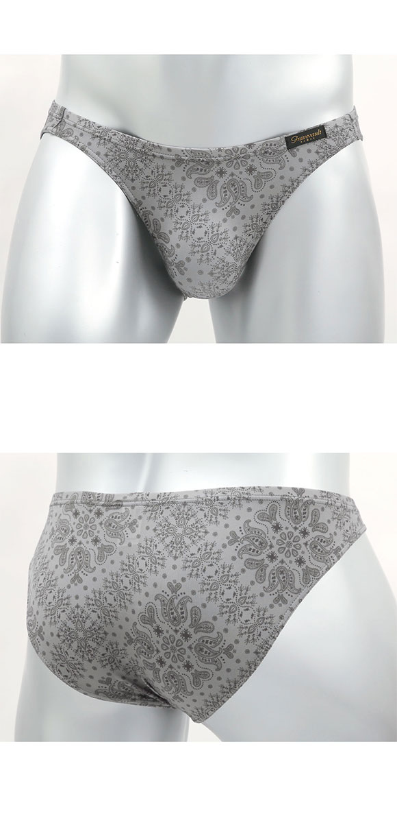 グレイブボールト Bandana ビキニ ブリーフ フルバック ML メンズ 前閉じ 日本製 Gravevault 国産
