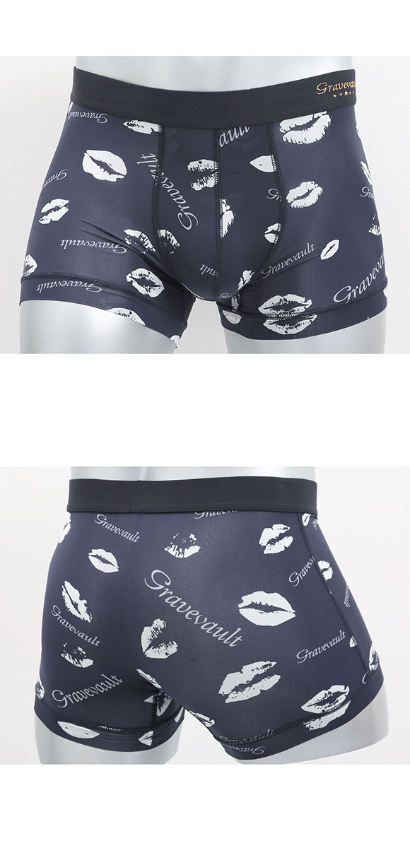 グレイブボールト Kiss ショート ボクサーパンツ SML メンズ 前閉じ 日本製 Gravevault 国産