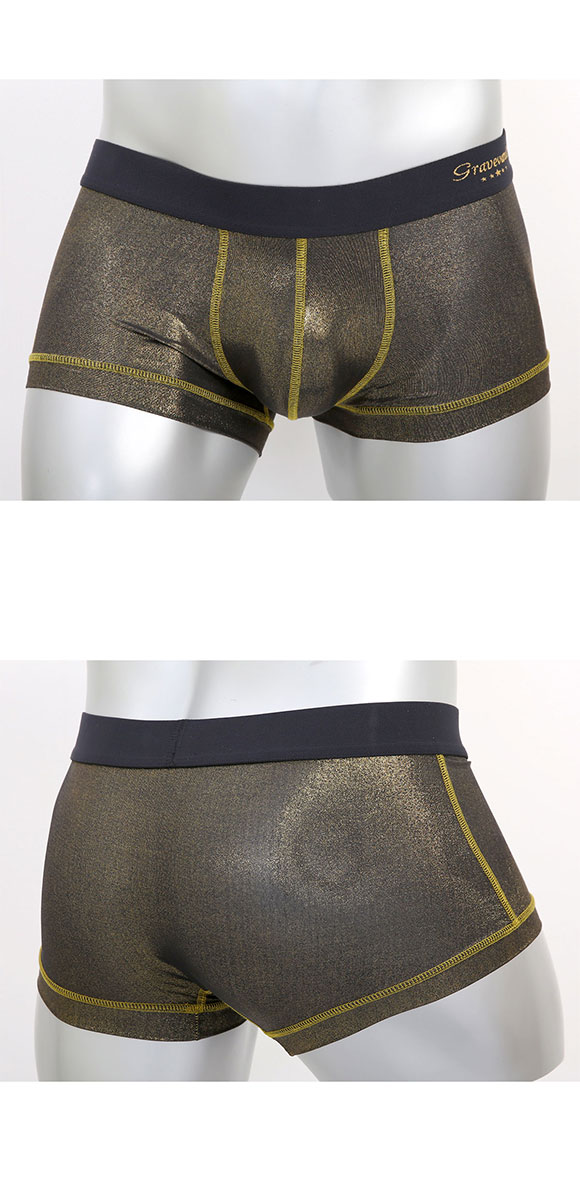 グレイブボールト Metallic ローライズ ボクサーパンツ メンズ Gravevault 前とじ S M L 3052581