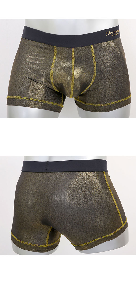 グレイブボールト Metallic ショート ボクサーパンツ メンズ Gravevault 前とじ S M L 3052582