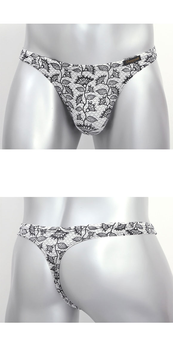 グレイブボールト BARBED FLOWER Tバック ビキニ ML メンズ Gravevault 前とじ 3052606 日本製