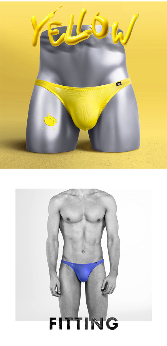 ティーエム コレクション TM collection × SHIROHATO コラボ STRIKESKIN ビキニ ブリーフ フルバック もっこりスタイル M L LL