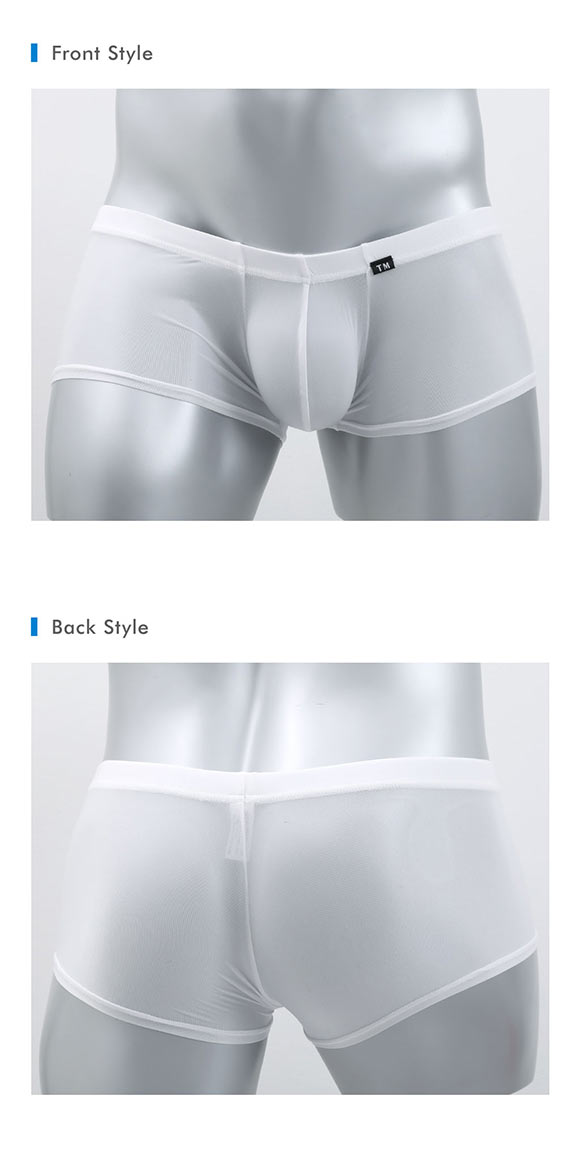 ティーエム コレクション Clearskin ウエストしっかり ローライズ ボクサー ML 透け メンズ セクシー 前閉じ TM collection