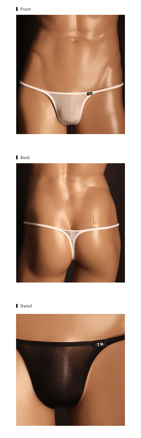 ティーエム コレクション SMK ハギナシシャープ TB highrise Tバック ビキニ メンズ TM collection