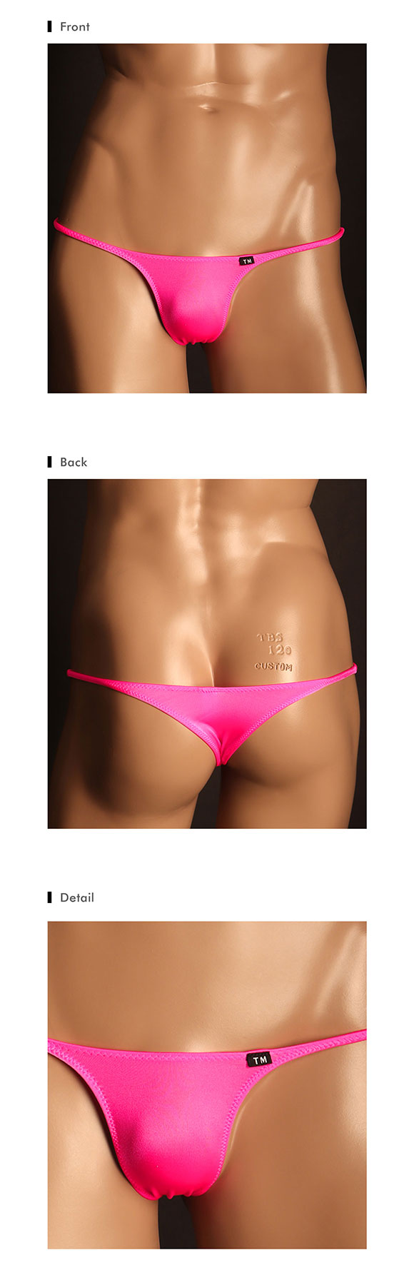 ティーエム コレクション Shinysmooth ハギナシシャープ RB リオバック ビキニ メンズ TM collection 日本製