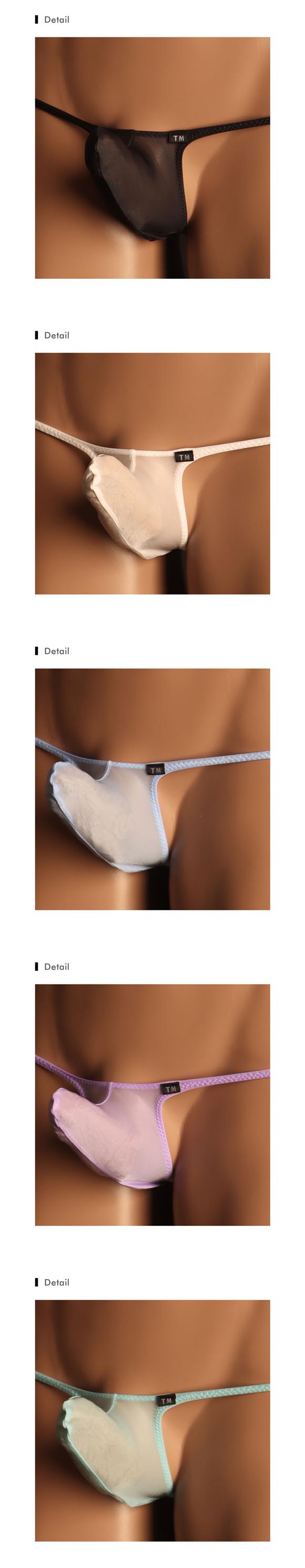 ティーエム コレクション Clearskin Back gather JUST IMPACT HORN TB BIKINI Tバック ビキニ メンズ TM collection