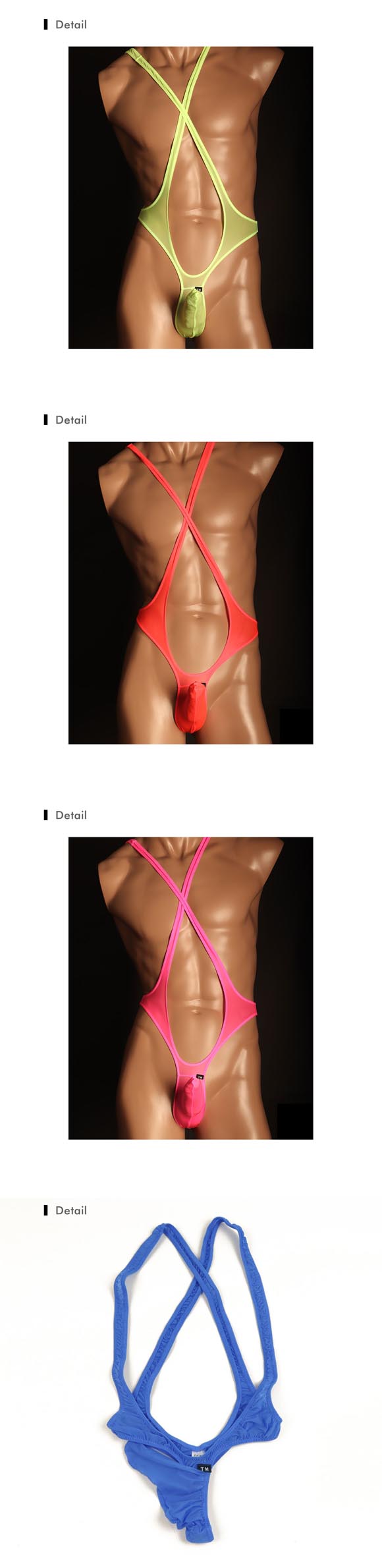 ティーエム コレクション Clearskin Super Sexy JUST IMPACT HORN Cross Bodysuits ボディスーツ メンズ TM collection 日本製