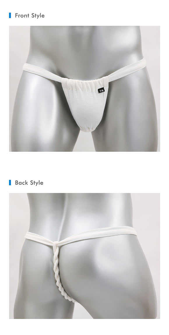 ティーエム コレクション コットンベア天 ねじりふんどし Gスト Tバック タンガ メンズ TM collection