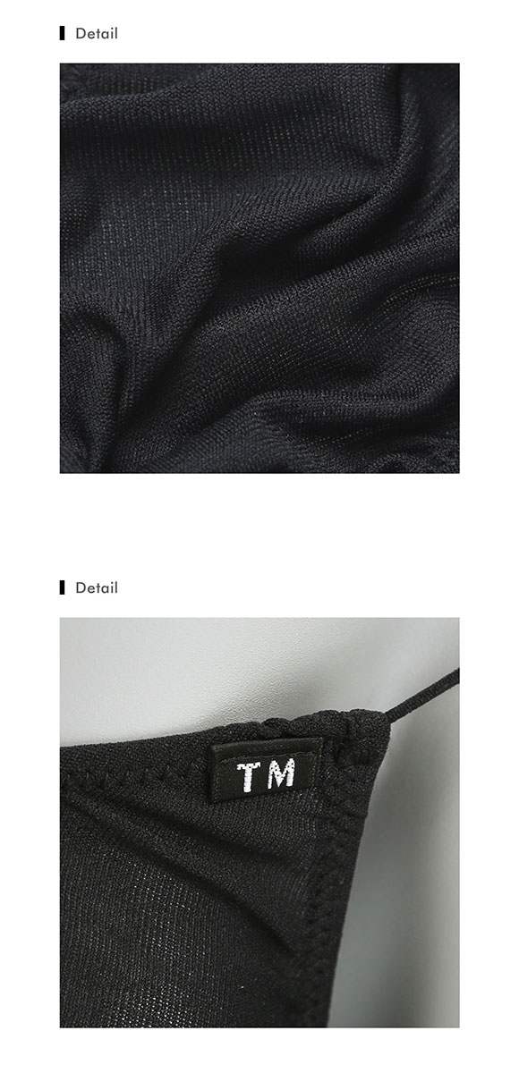 ティーエム コレクション ガーゼ調 2way 極細丸ゴム sharp TB Tバック ビキニ TM collection