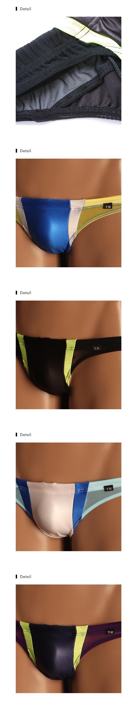 ティーエム コレクション 2026 swimwear low-rise Color switching BIKINI スイムウェア ビキニ メンズ 水着 TM collection