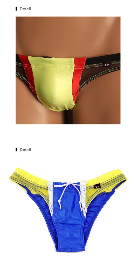 ティーエム コレクション 2026 swimwear low-rise Color switching BIKINI スイムウェア ビキニ メンズ 水着 TM collection