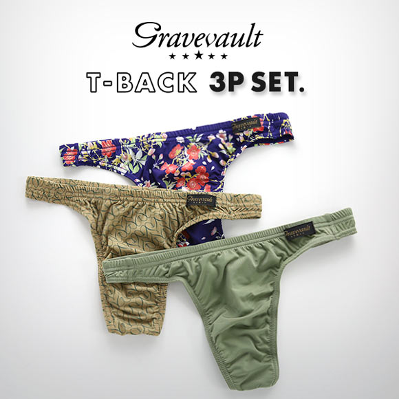 グレイブボールト Gravevault 数量限定 Tバック おまかせ3P福袋 M L 3セット