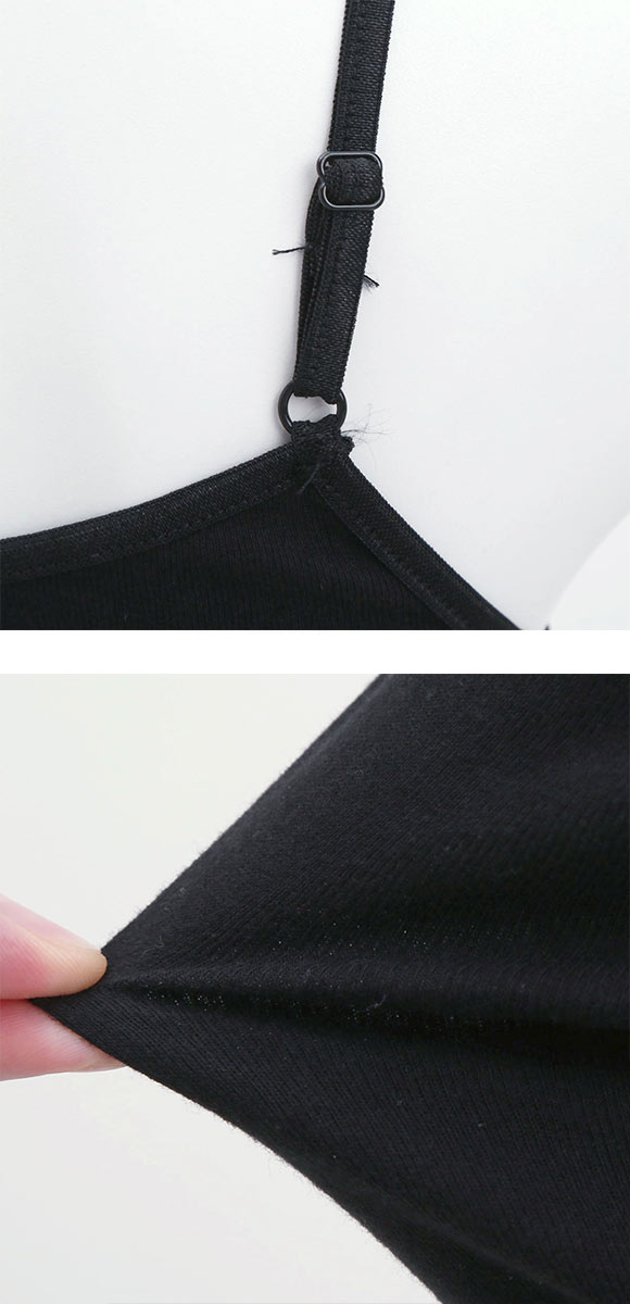 素肌にやさしくフィット カップ付き キャミソール インナー レディース 綿100％ ブラトップ M L LL 3L