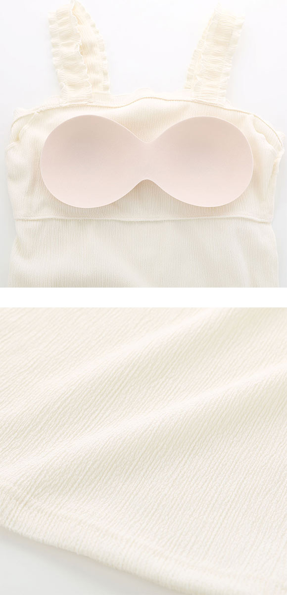 お家リラックス ブラトップ M L LL ブラキャミ 涼感シワ加工 速乾 冷感 ストレッチ 部屋着 ノンワイヤー ルームウェア