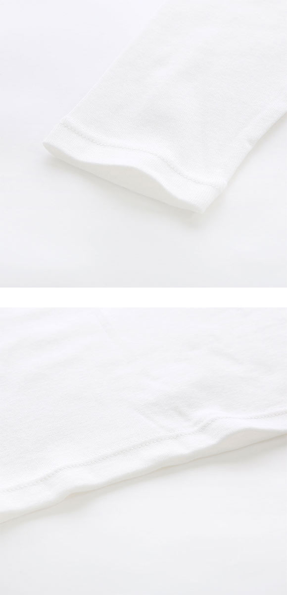 素肌にやさしくフィット 綿100％ 長袖インナー 8分袖トップス M L LL ロンT ロングTシャツ 敏感肌 シンプル ベーシック 肌着
