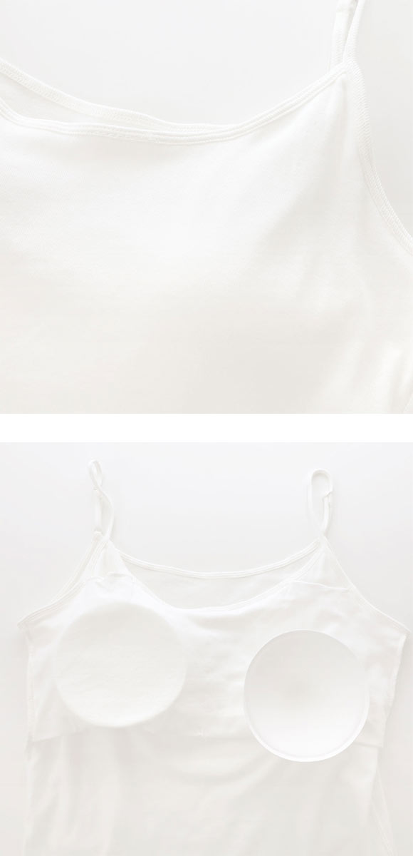 素肌にやさしくフィット 綿100％ ブラトップ カップ付き キャミソール 4L 5L グラマー 大きいサイズ インナー レディース