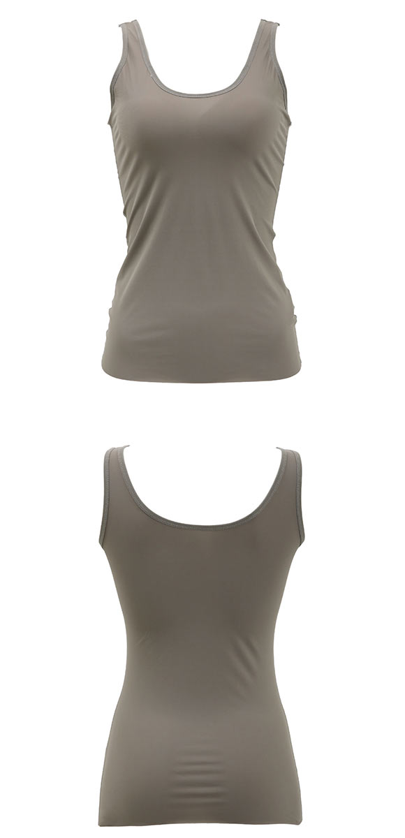 ボディラインをスリムに見せる ブラトップ カップ付き タンクトップ ボディシェイパー M L LL インナー 着やせ