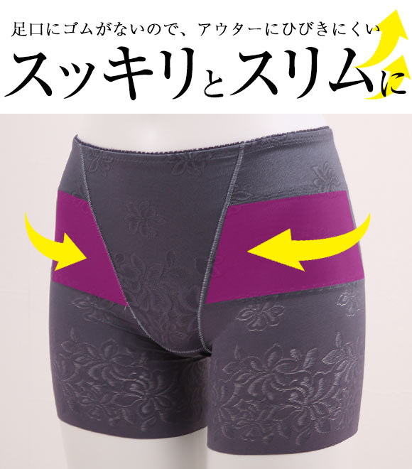 セレブビューティー Celeb Beauty ヒップアップ 1分丈 ショーツガードル 美尻 レディース 下着 ロング丈ガードル