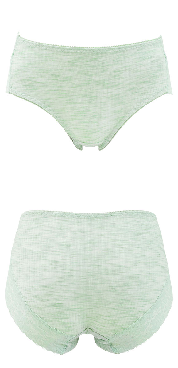 お肌に優しい レーヨン混 なめらか バックレース リブショーツ M L LL スタンダード ショーツ 大きいサイズ おしりすっぽり 単品