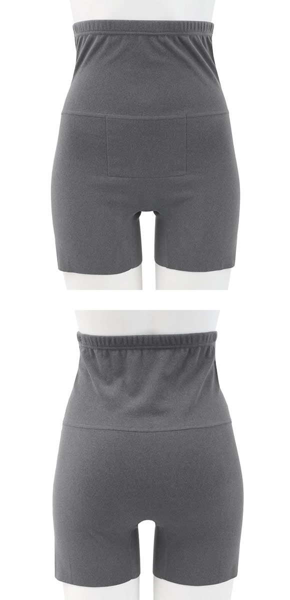 寒がり女子の強い味方 あったか起毛 腹巻付き 2分丈ボトム M L LL オーバーパンツ 冷え対策 冷え性 温活 保温 静電気防止