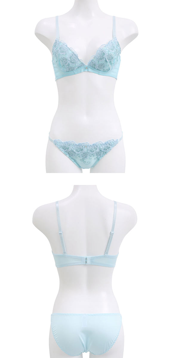 ラブジェリー メルトローズ ブラセット ABCD 盛り胸 Wパッド 谷間ブラ バストアップ ブラジャー ショーツ セット Love gerie