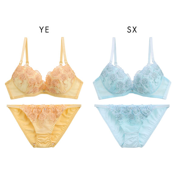 ラブジェリー メルトローズ ブラセット EF 盛り胸 Wパッド 谷間ブラ バストアップ ブラジャー ショーツ セット Love gerie