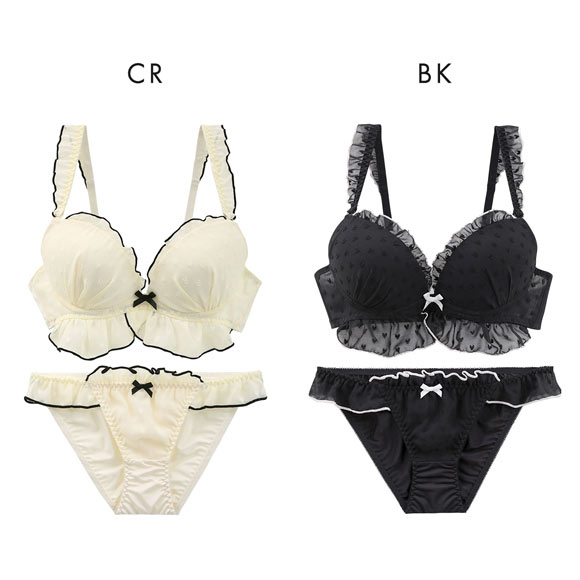 ラブジェリー ドーリーメロウハート ブラセット ABCD 盛り胸 Wパッド 谷間ブラ バストアップ ブラジャー ショーツ セット Love gerie