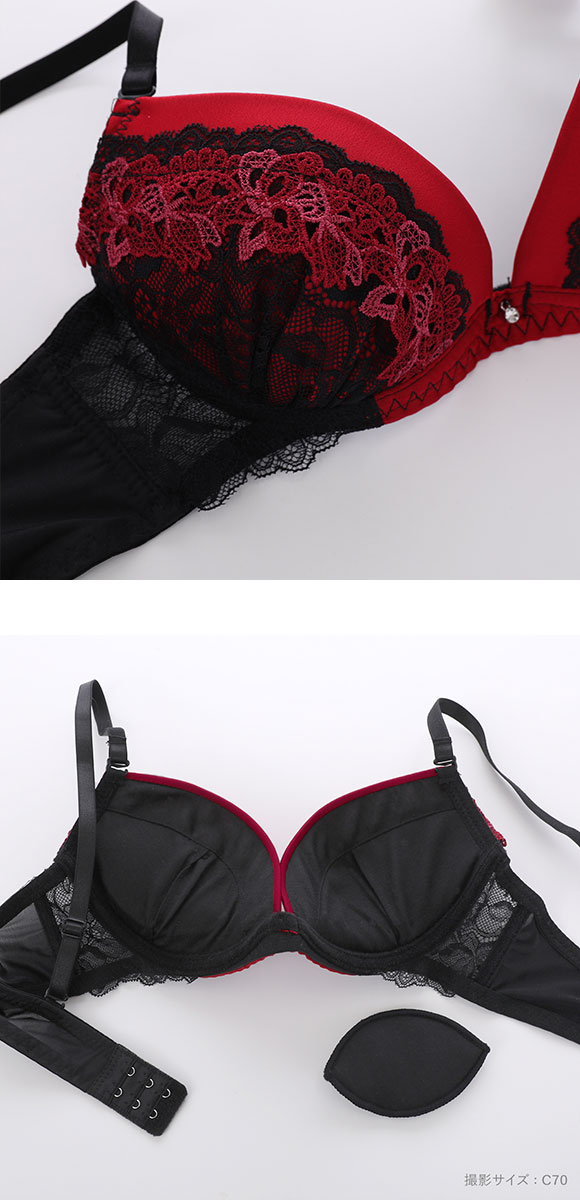 ラブジェリー グラティアレーシー ブラセット ABCD 盛り胸 Wパッド 谷間ブラ L字 脇寄せ バストアップ ブラジャー ショーツ セット