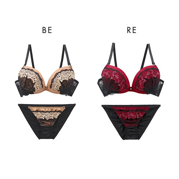 ラブジェリー グラティアレーシー ブラセット EF 大きいサイズ グラマー 盛り胸 Wパッド 厚盛り 谷間ブラ バストアップ 脇寄せ