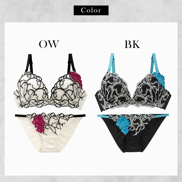 ラブジェリー ロージーバイン ブラセット ABCD 盛り胸 Wパッド 谷間ブラ L字 脇寄せ バストアップ ブラジャー ショーツ セット Love gerie
