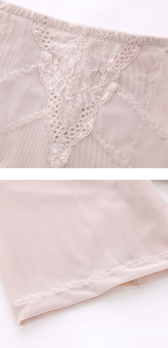 スリム魅せ メッシュガードル ロング丈 お腹押さえ＆ヒップアップ ショーツガードル ロングガードル 細見え 補正下着 美尻