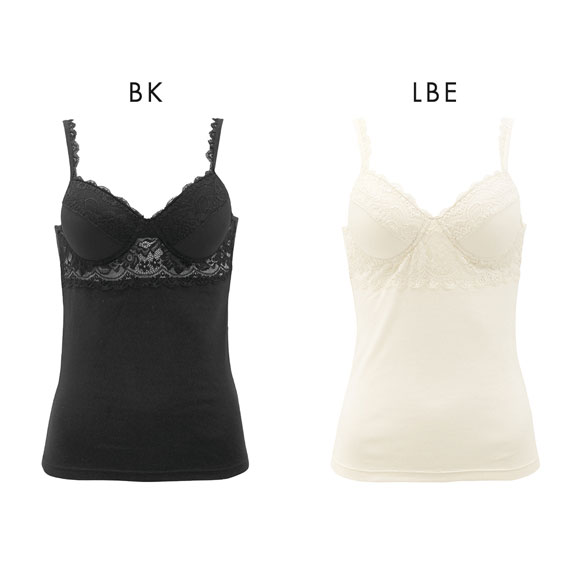 肌に優しい綿100％ ゆったりブラトップ M L LL モールドカップキャミソール カップ付きインナー ブラキャミ