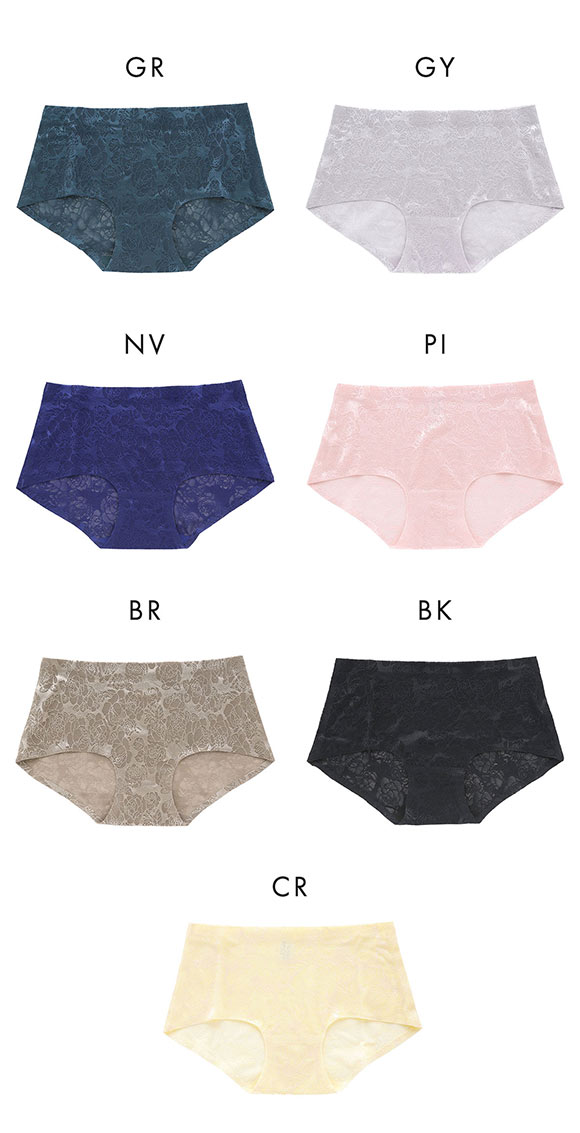 ジャガード プレミアム コンフォート ショーツ M L LL シームレス レース ひびきにくい 単品