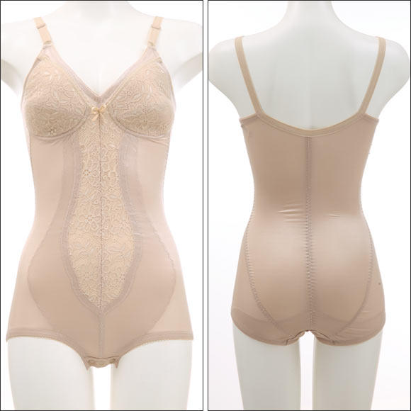 ヴェリーラック VERYLUCK ノンワイヤー ソフト ボディスーツ 大きいサイズ【目的ボディメイク】