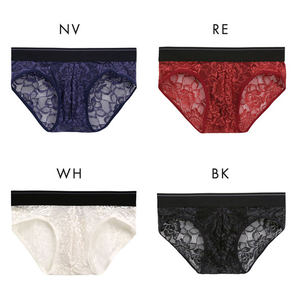 NEW SENSATION 総レース ビキニ ブリーフ フルバック M L LL メンズ パンツ アウトゴム アンダーウェア シースルー ショーツ 父の日