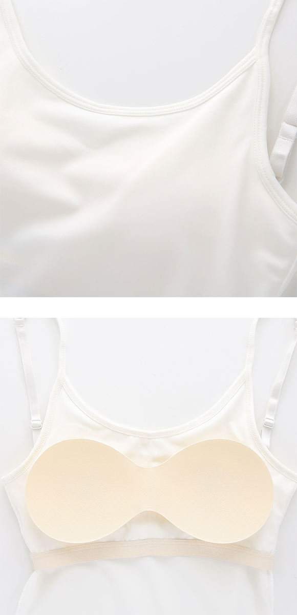 セレブビューティー Celeb Beauty バックオープンキャミソール M L LL カップ付きインナー ブラトップ 背中あき ノンワイヤー