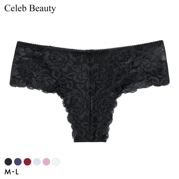 セレブビューティー レース ハーフバック ショーツ 総レース Tバック チーキー 単品 Celeb Beauty