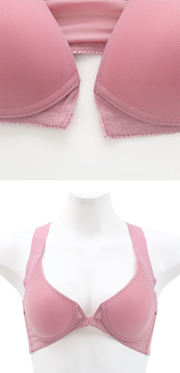 着るとわかる、変わる LOVE MYSELFブラ 美姿勢サポート フロントホック ノンワイヤーブラ M L LL 3L 猫背 背筋 姿勢 補正 ヨガ