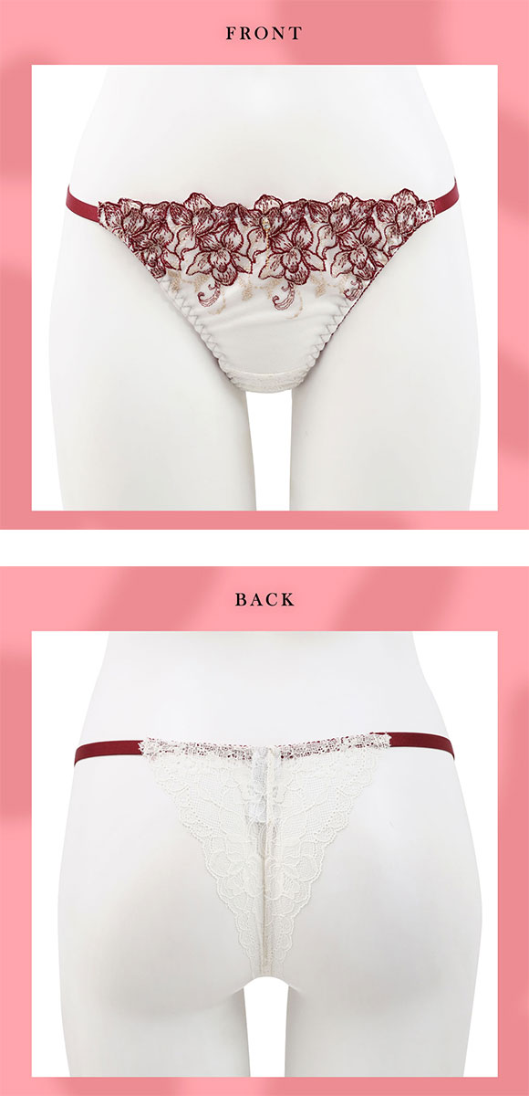 ラブジェリー アドラブルストリング Tバックショーツ ML コーディネイト タンガ 総レース ソング ひびきにくい