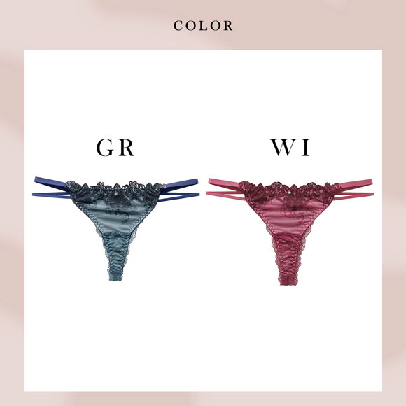 ラブジェリー ゴシックフラワーコード Tバックショーツ ML 総レース Tショーツ タンガ ソング ひびきにくい Love gerie