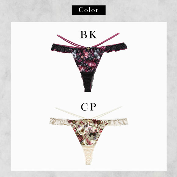 ラブジェリー フラワーフィースト Tバックショーツ ML 総レース Tショーツ タンガ ソング Love gerie