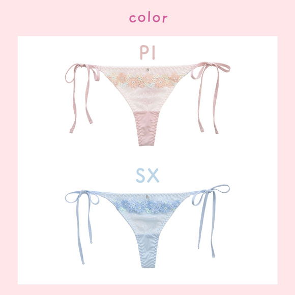 ラブジェリー プリティケミカル Tバックショーツ 紐パン サイドリボン M L LL レース Tショーツ タンガ ソング 単品 Love gerie
