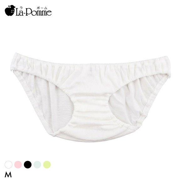 ラポーム by petite mignon ローライズ コットン スキャンティ レディース インゴム フルバック ショーツ 日本製 La-Pomme