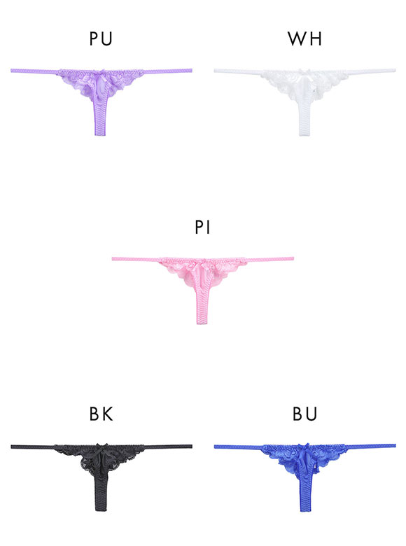 ラポーム Tフロント レース Tバック ショーツ レディース 日本製 La-Pomme