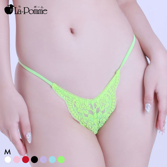 ラポーム 極小 レース Tバック ショーツ レディース 日本製 La-Pomme