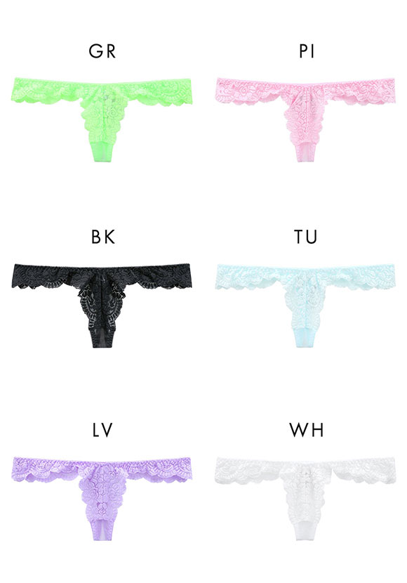 ラポーム レース＋ハーフコンビ Tバック ショーツ レディース 日本製 La-Pomme