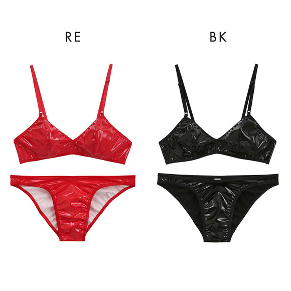 ラポーム チェリーラブ エナメル ブラショーツセット La-Pomme Cherry Love プレイスーツ