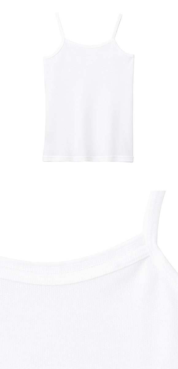 グンゼ 子供肌着 女児 綿混 鹿の子 キャミソール 2枚セット キッズ ジュニア ガールズ インナー 吸汗速乾 女の子 GUNZE