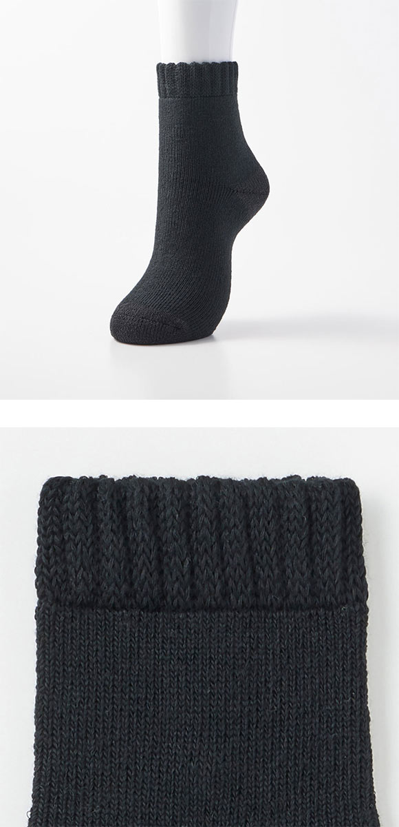 グンゼ ファイヤーアセドロン ショート丈 フルパイル ソックス メンズ 靴下 GUNZE 発熱 保温