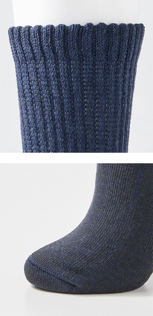 グンゼ ファイヤーアセドロン 3層構造 ルームソックス クルー丈 ソックス レッグ部ゆったり メンズ 靴下 GUNZE 汗とり